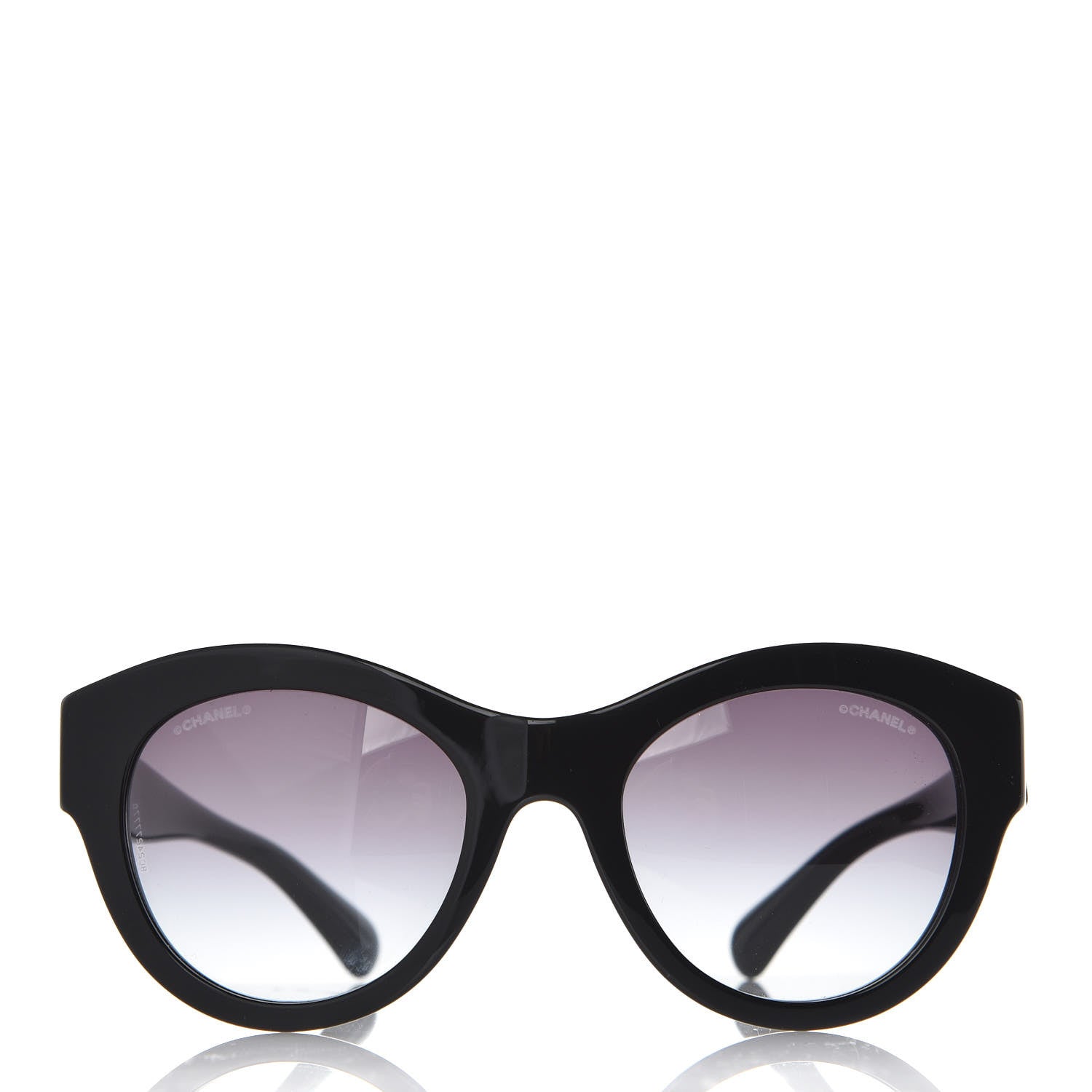 Chanel Acetate Butterfly Sunglasses 5371 Black 4 of 8