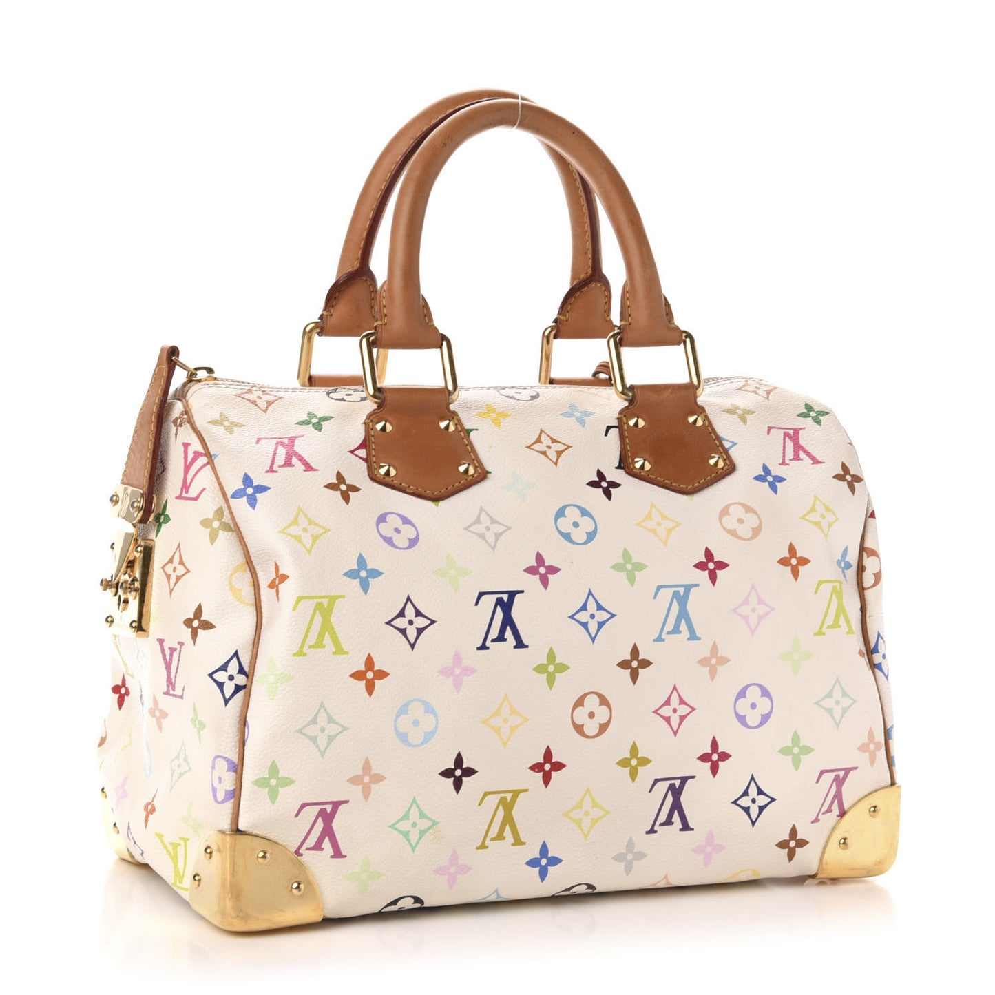 Monogram Multicolor Speedy 30 White