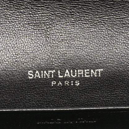 Saint Laurent Lambskin Y Quilted Monogram Large Loulou Flap Wallet Black 6 of 10
