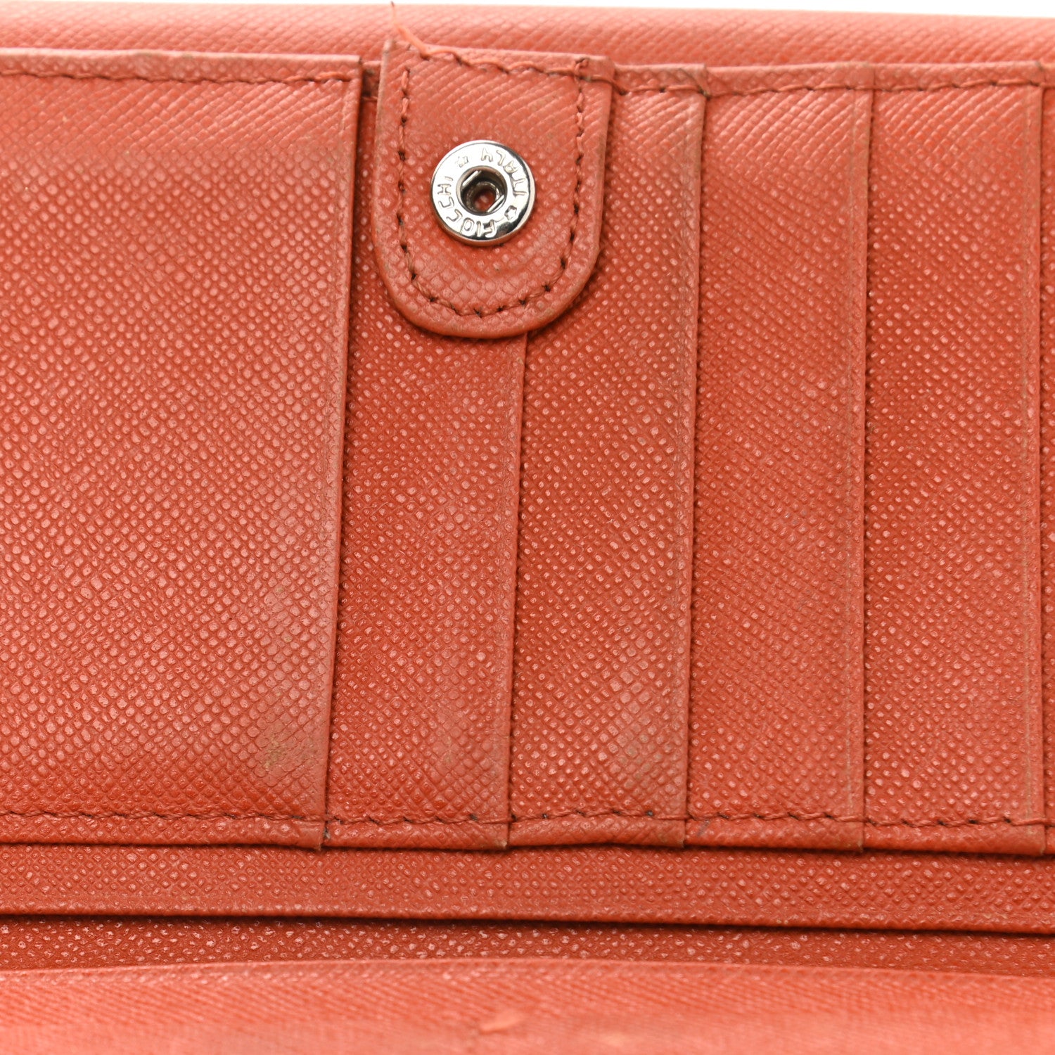 Burberry Calfskin House Check Continental Flap Wallet Orange 16 of 22