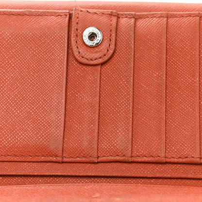 Burberry Calfskin House Check Continental Flap Wallet Orange 16 of 22