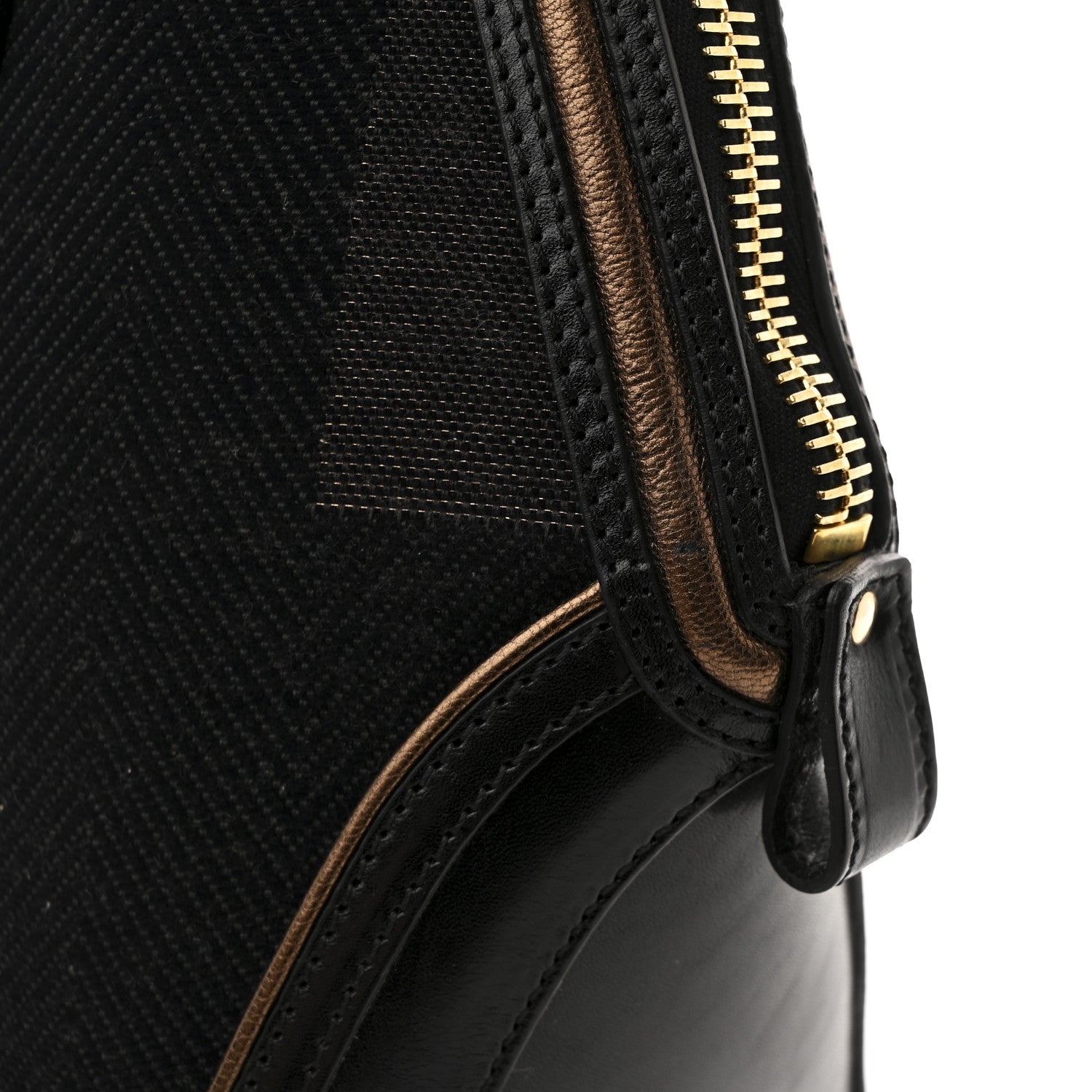 Burberry Prorsum Check Jacquard Orchard Bowling Bag Gold Black