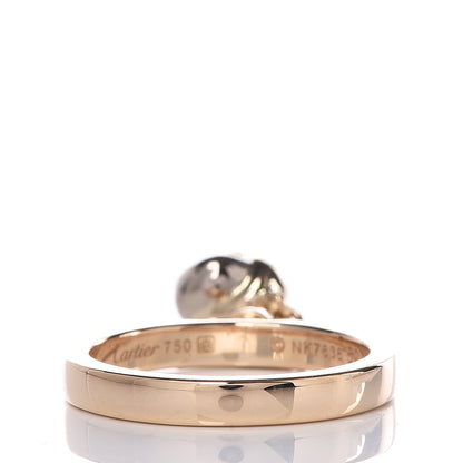 Cartier 18K Pink Yellow White Gold Diamond Trinity Knot Charm Ring 50 5.25 3 of 5