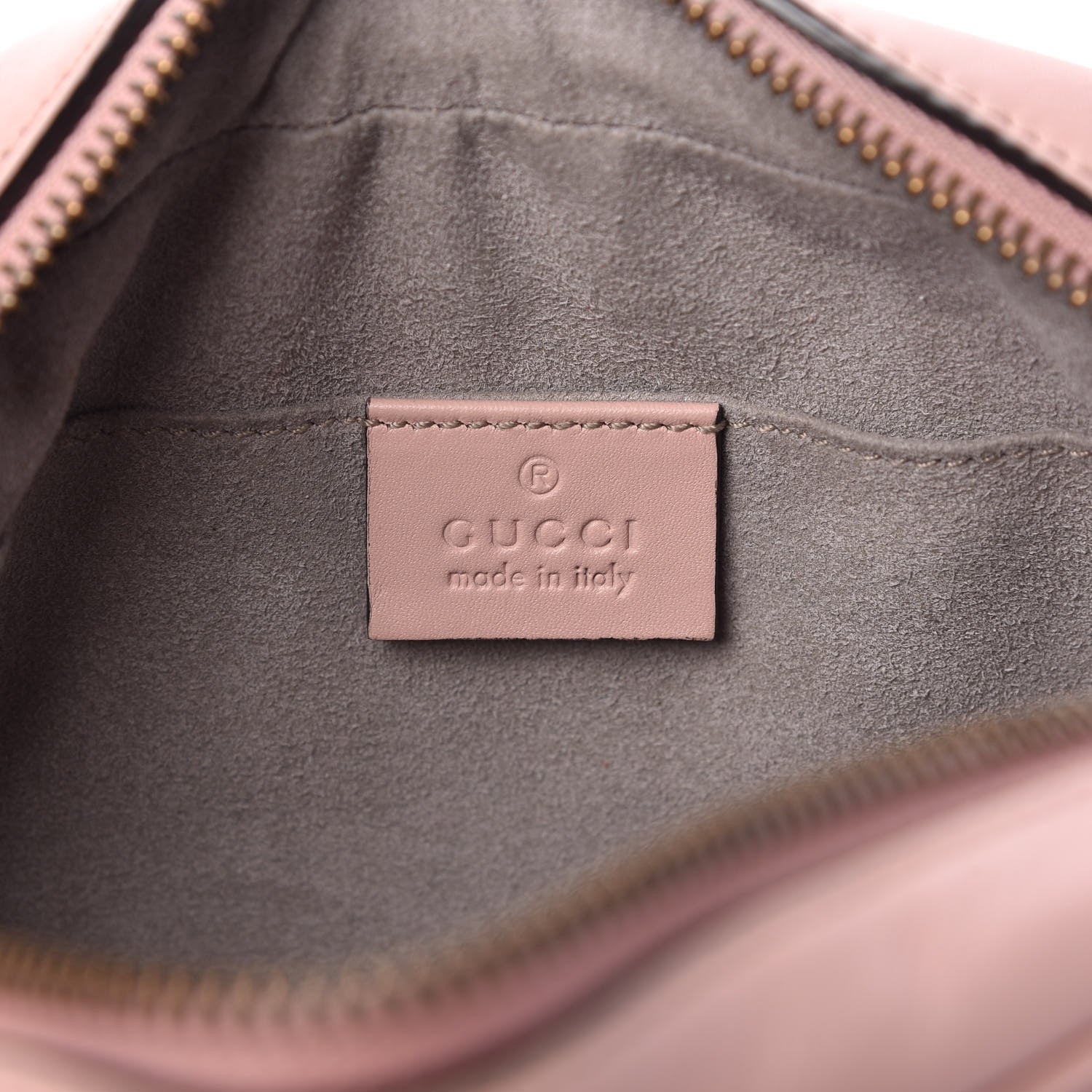 Gucci Calfskin Matelasse Mini GG Marmont Chain Shoulder Bag Perfect Pink 8 of 12
