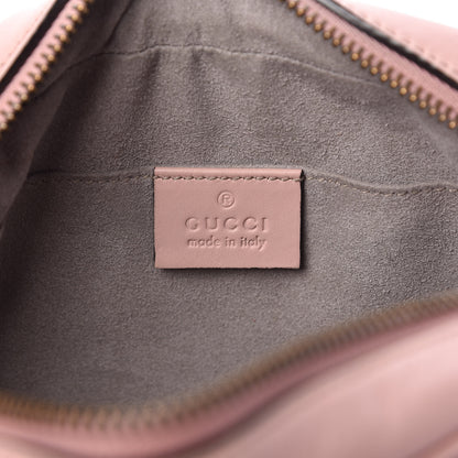 Gucci Calfskin Matelasse Mini GG Marmont Chain Shoulder Bag Perfect Pink 8 of 12