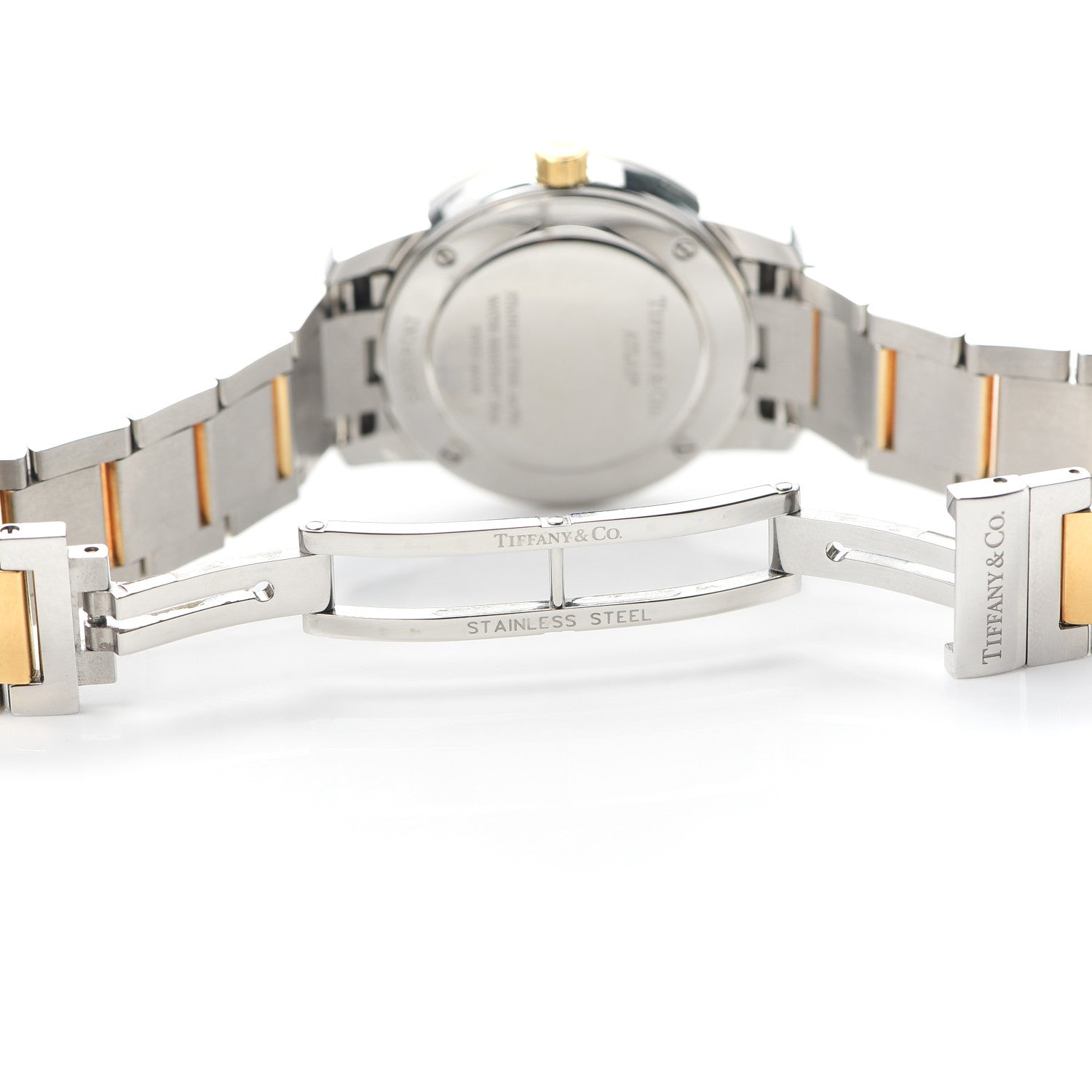 Tiffany Stainless Steel 18K Yellow Gold 29mm Atlas 2-Hand Quartz Watch 5 of 6