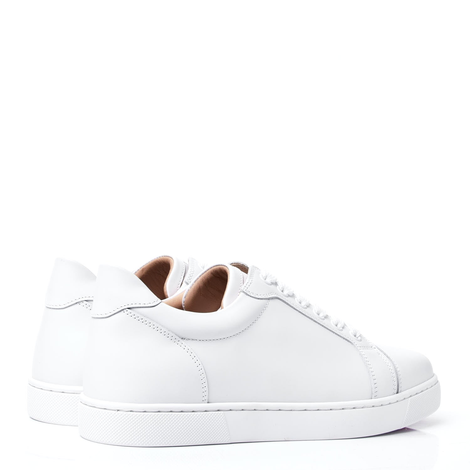 Christian Louboutin Calfskin Vieira Flat Sneakers 38 White 3 of 10
