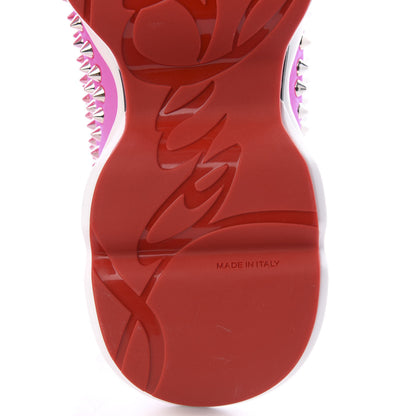 Christian Louboutin Neoprene Spike Sock Donna Flat Sneakers 35 Rose Fluo 7 of 7