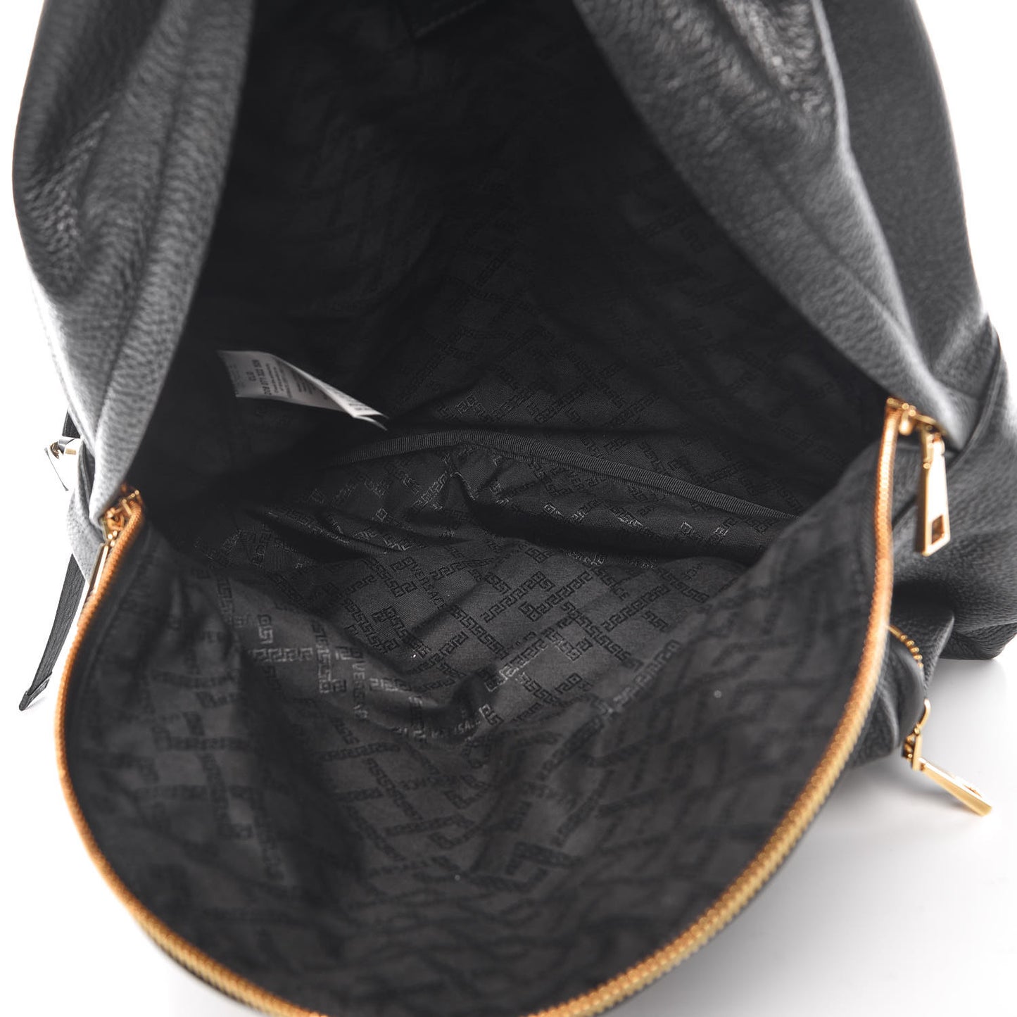 Calfskin Palazzo Medusa Backpack Black