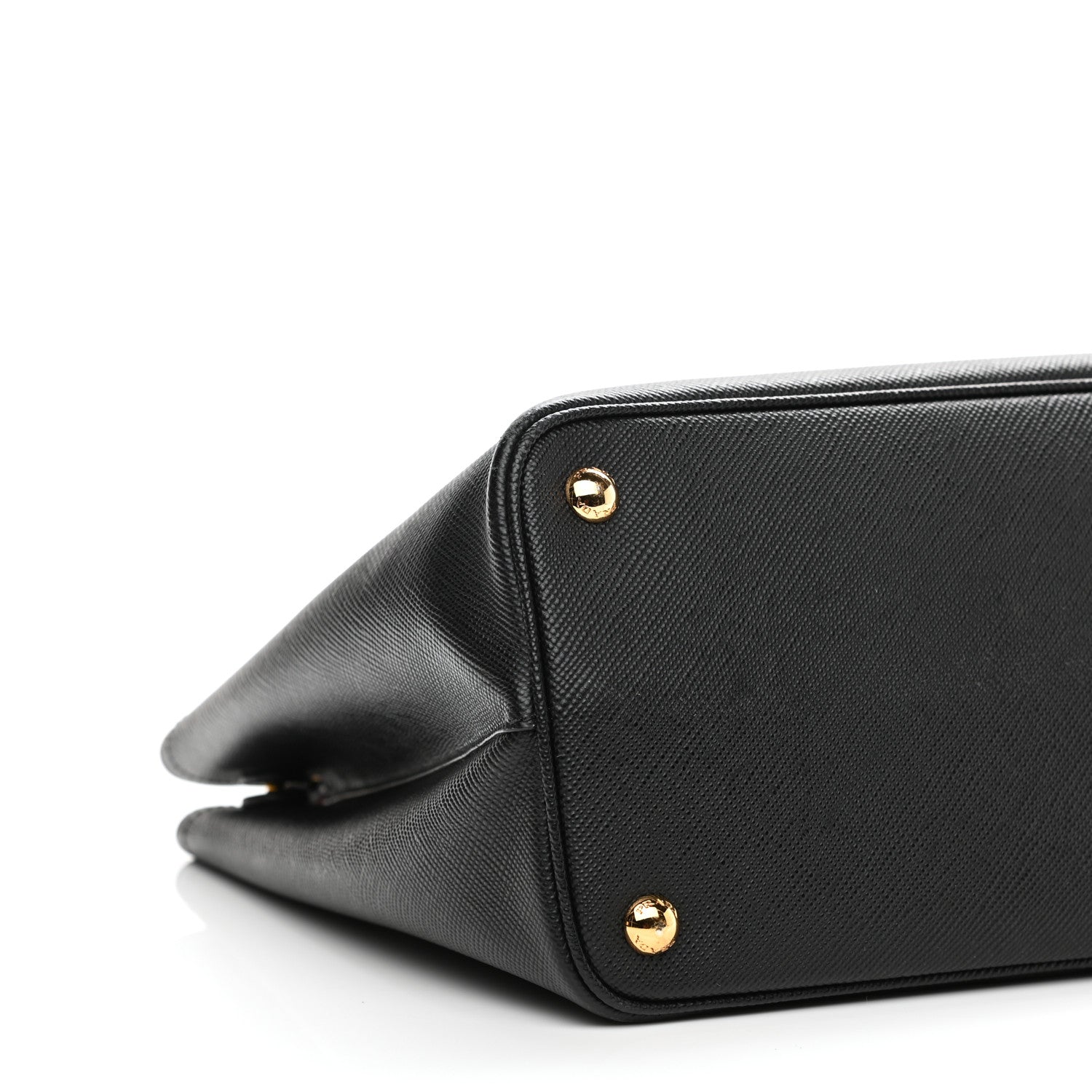 Prada Saffiano Cuir Medium Double Bag Black Fuoco 8 of 14