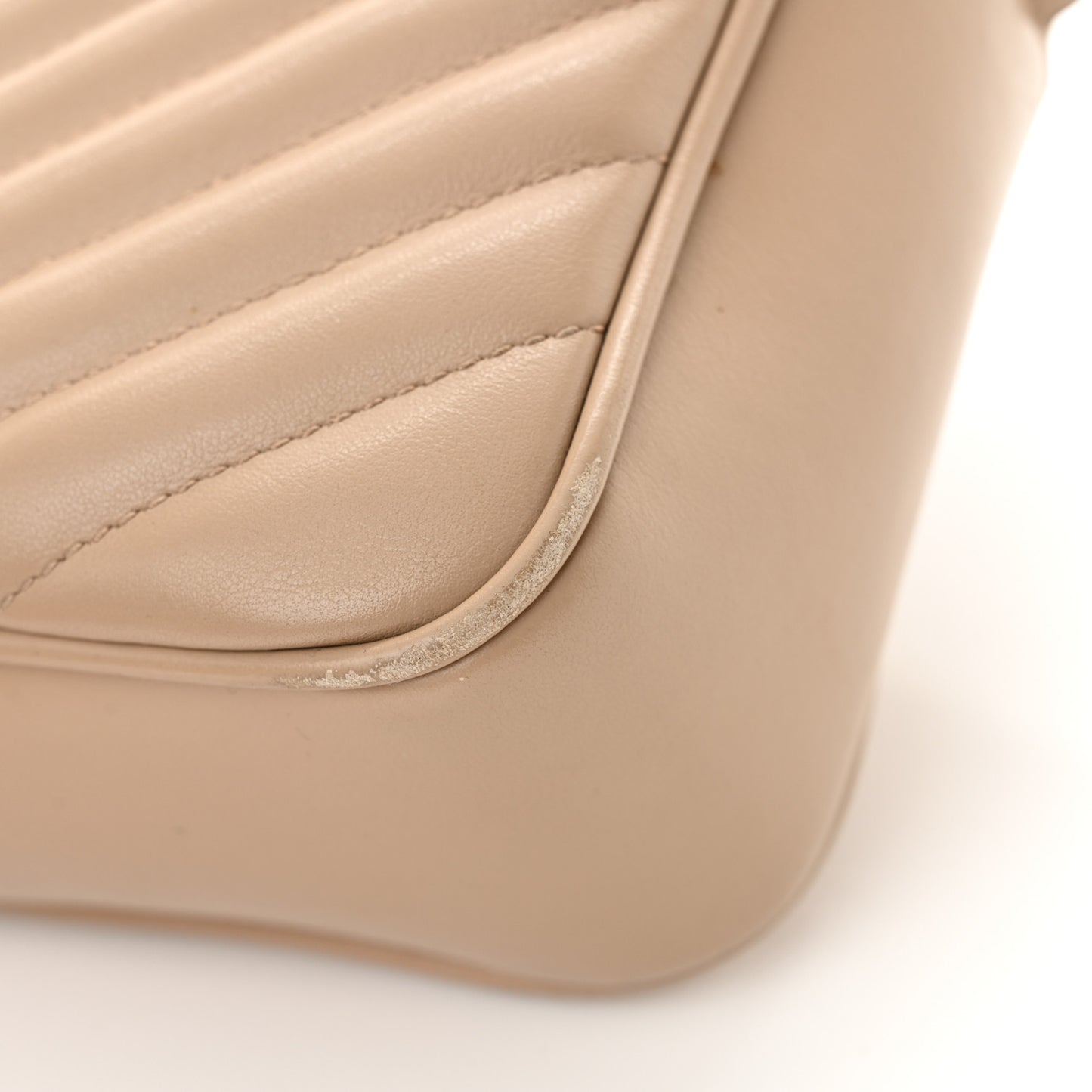 Calfskin Matelasse Monogram Lou Camera Bag Dark Beige