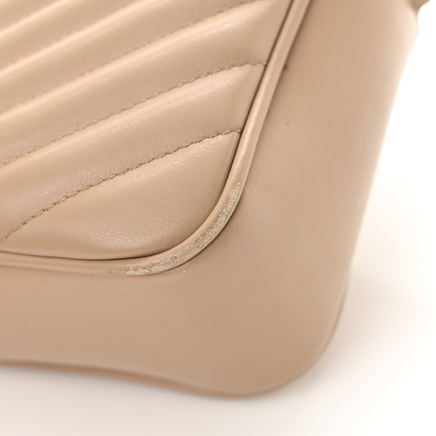 Saint Laurent Calfskin Matelasse Monogram Lou Camera Bag Dark Beige 15 of 17