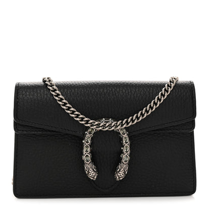 Gucci Calfskin Super Mini Dionysus Shoulder Bag Black 1 of 12