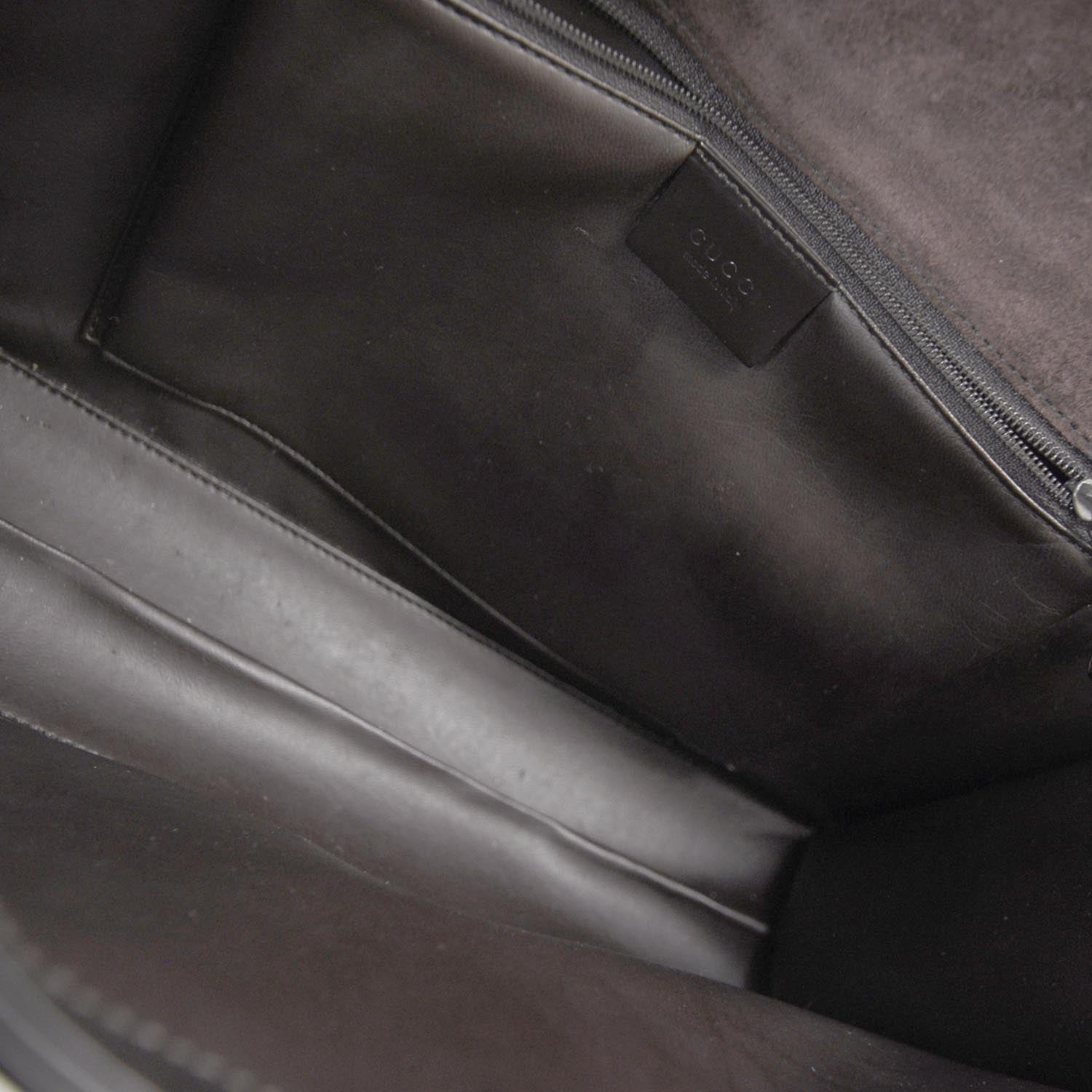 Gucci Leather G Shoulder Bag Dark Brown 7 of 9