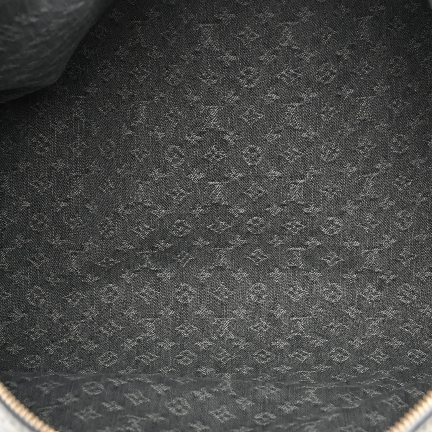 Louis Vuitton Denim Monogram Studded Keepall Bandouliere 45 Cloudy Grey 4 of 8