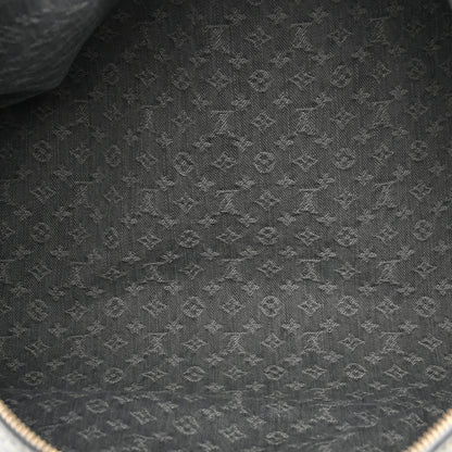 Louis Vuitton Denim Monogram Studded Keepall Bandouliere 45 Cloudy Grey 4 of 8