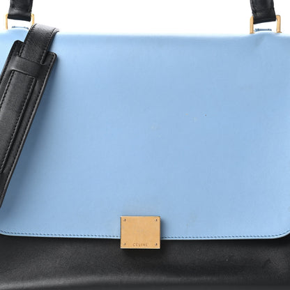 Celine Smooth Calfskin Medium Tri-Color Trapeze Blue Lavender 9 of 12
