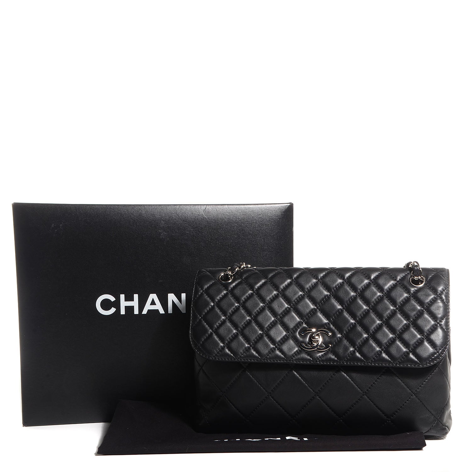 Chanel Calfskin Quilted In the Business Flap Black 9 of 9