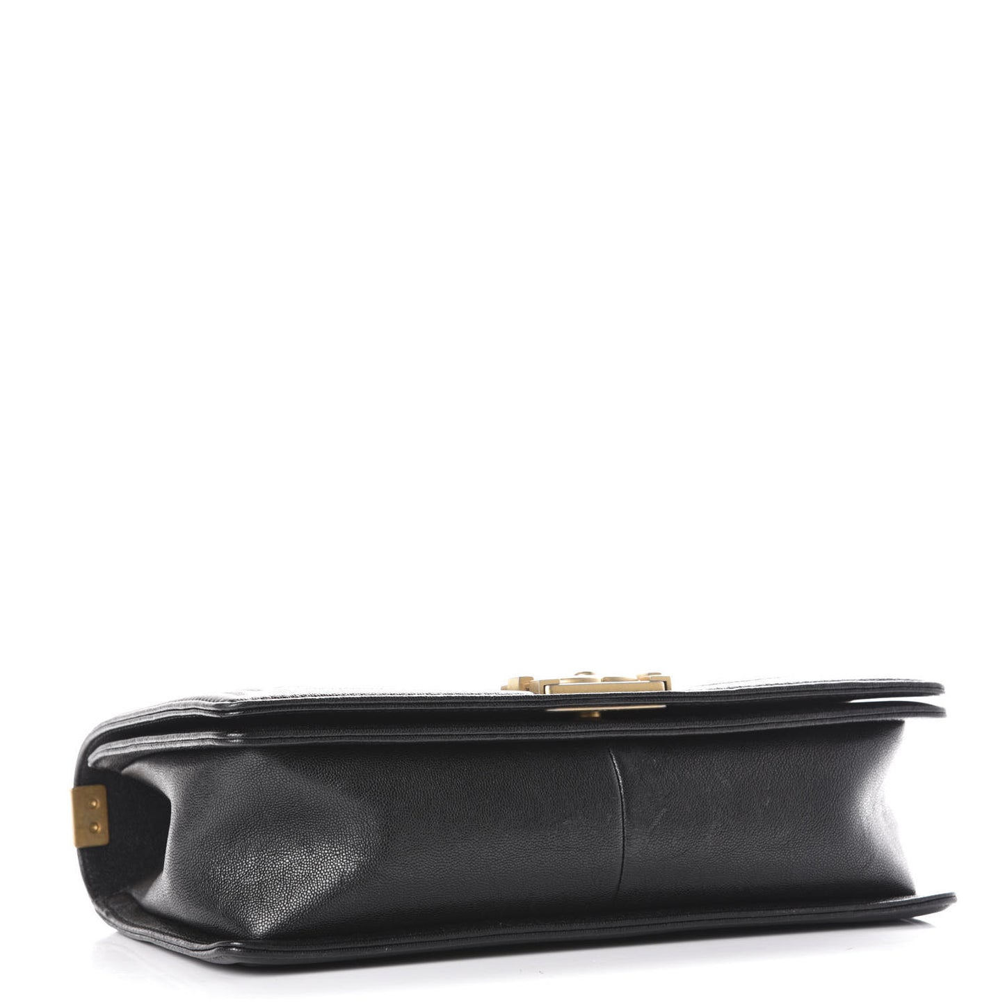 Caviar Chevron Quilted New Medium Boy Flap Black