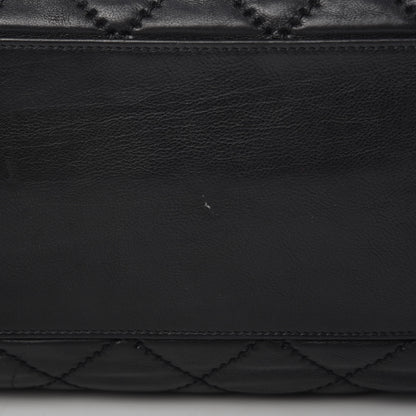Chanel Calfskin Quilted Retro Chain Tote Black 13 of 16