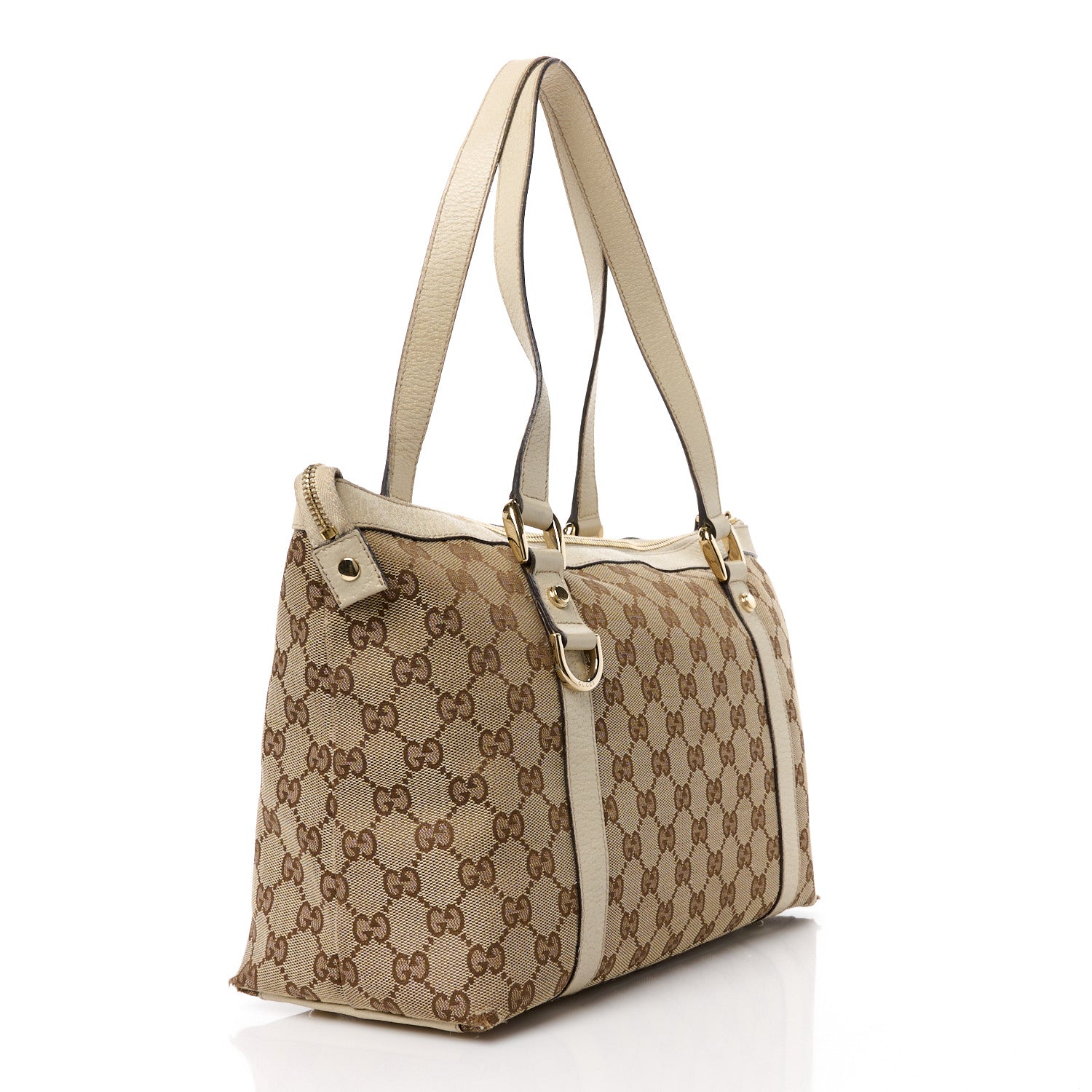 Gucci Monogram Medium Abbey Tote Off White 3 of 14
