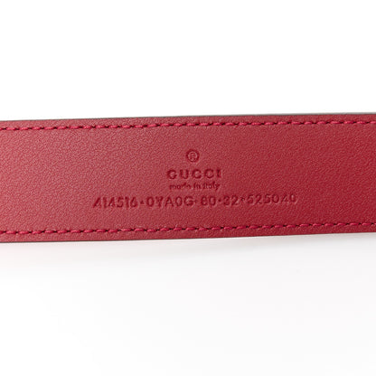 Gucci Plutone Calfskin Double G 30mm Belt 80 32 Rosso 4 of 4