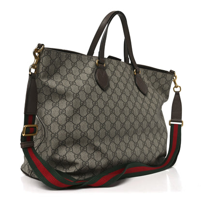 Gucci Soft GG Supreme Monogram Courrier Medium Crossbody Tote Beige New Acero 3 of 10