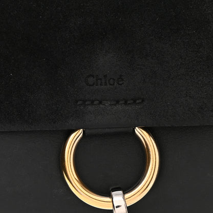 Chloe Suede Calfskin Mini Faye Shoulder Bag Black 9 of 12