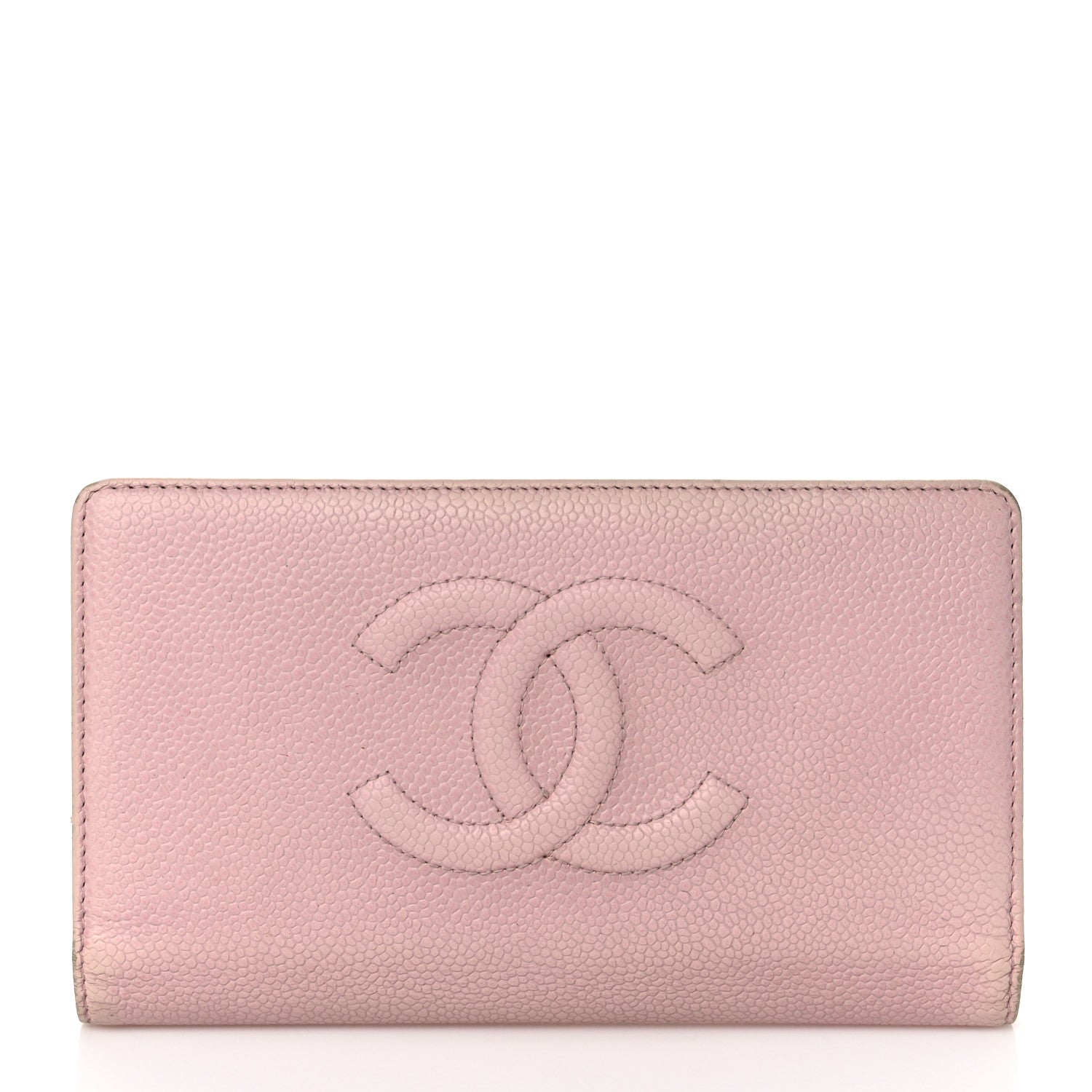 Chanel Caviar Timeless CC Yen Wallet Pink 1 of 8