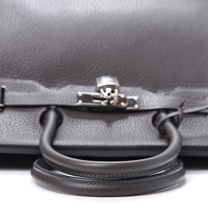 Hermes Taurillon Clemence Birkin 35 Graphite 12 of 33