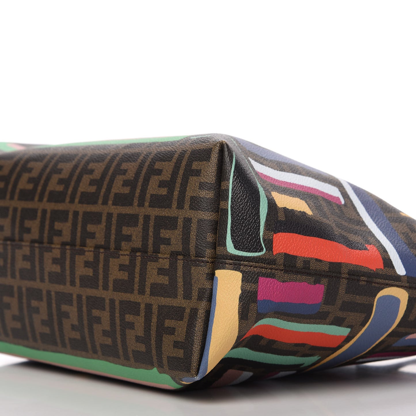 Zucca Spalmati Chalks Medium Roll Tote Tobacco Multicolor