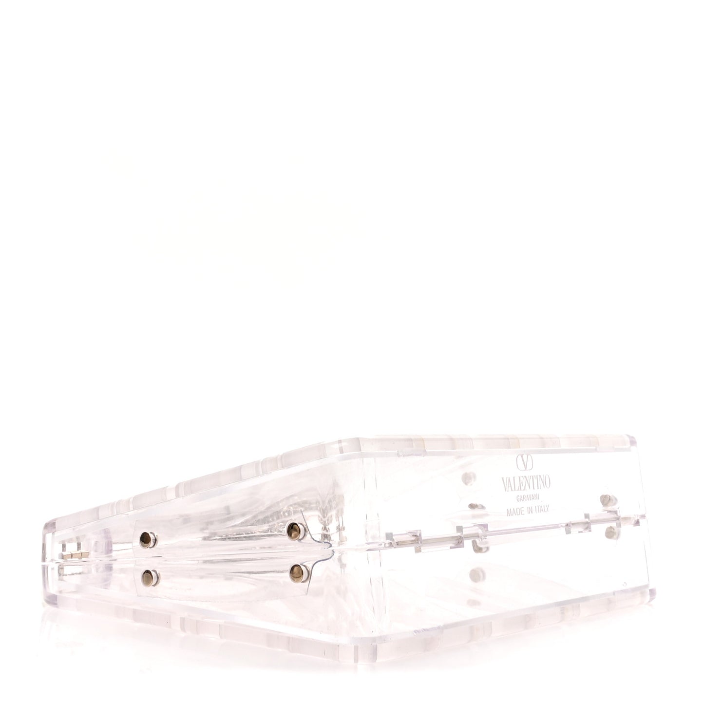 Clear Acrylic Mini Le Troisieme Shopping Bag Transparente