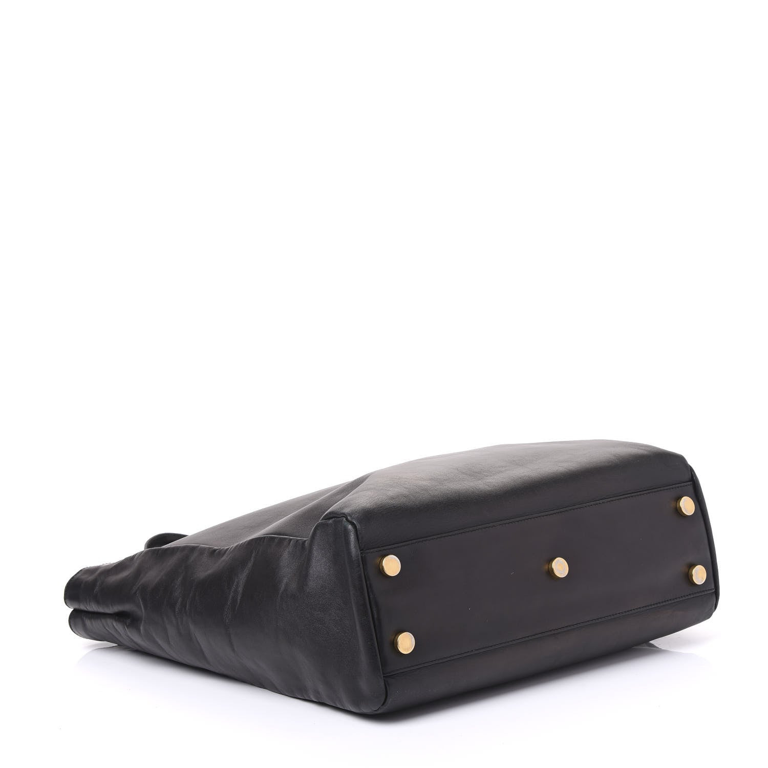 Saint Laurent Calfskin Suede North South Reversible Shopping Tote Black 3 of 10