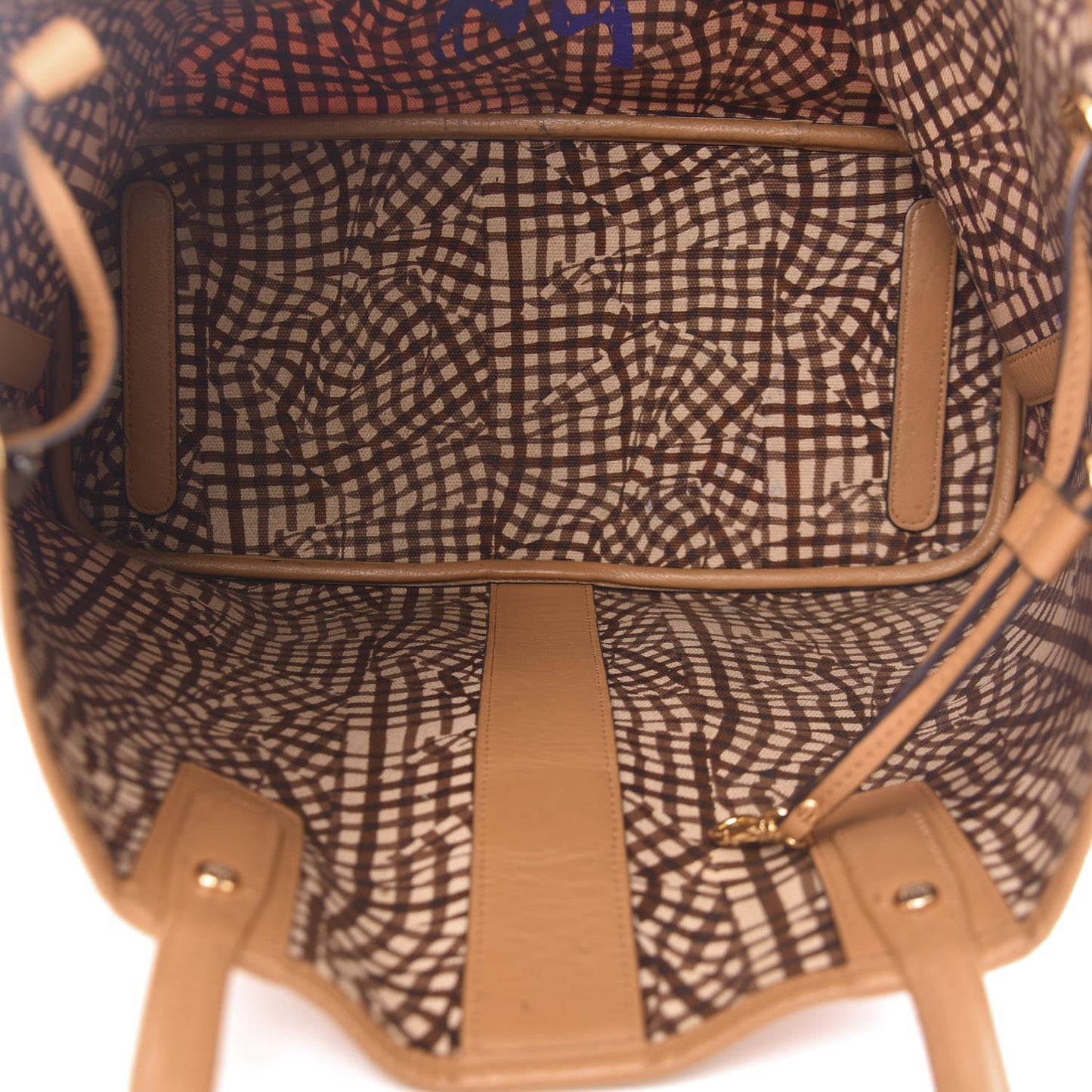 Visetos Medium Liz Reversible Shopper Tote Cognac