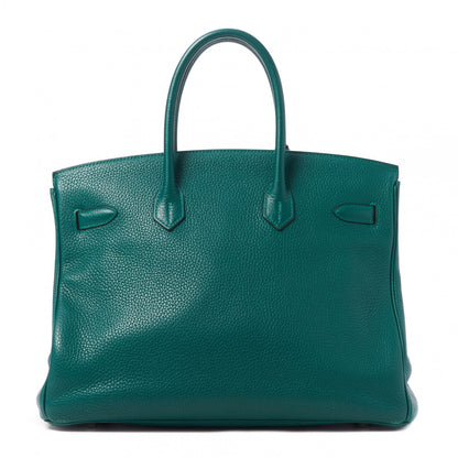 Hermes Taurillon Clemence Birkin 35 Malachite 3 of 30