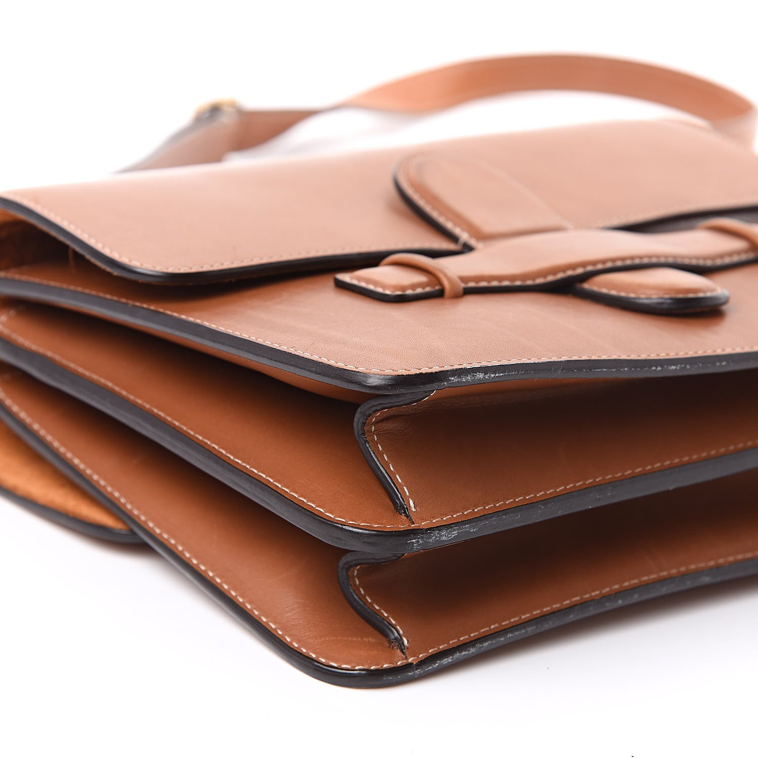 Celine Natural Calfskin Medium Symmetrical Bag Tan 9 of 15