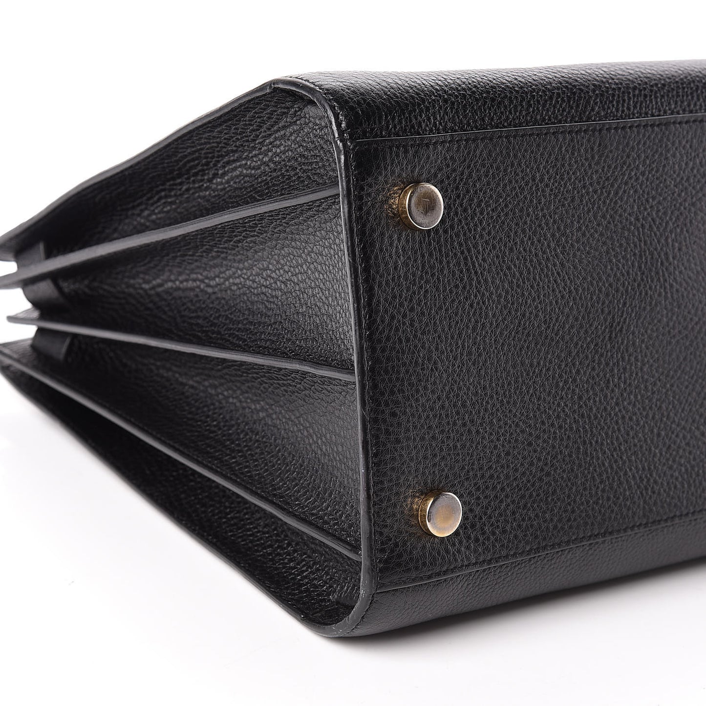 Grained Calfskin Large Sac De Jour Carryall Black