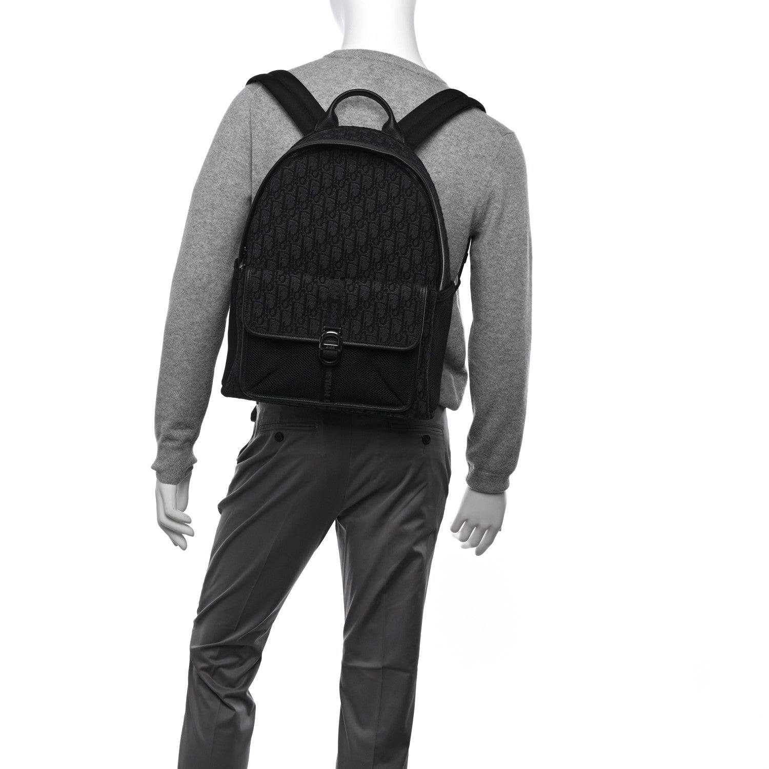 Christian Dior Oblique Jacquard Dior 8 Backpack Black 2 of 13