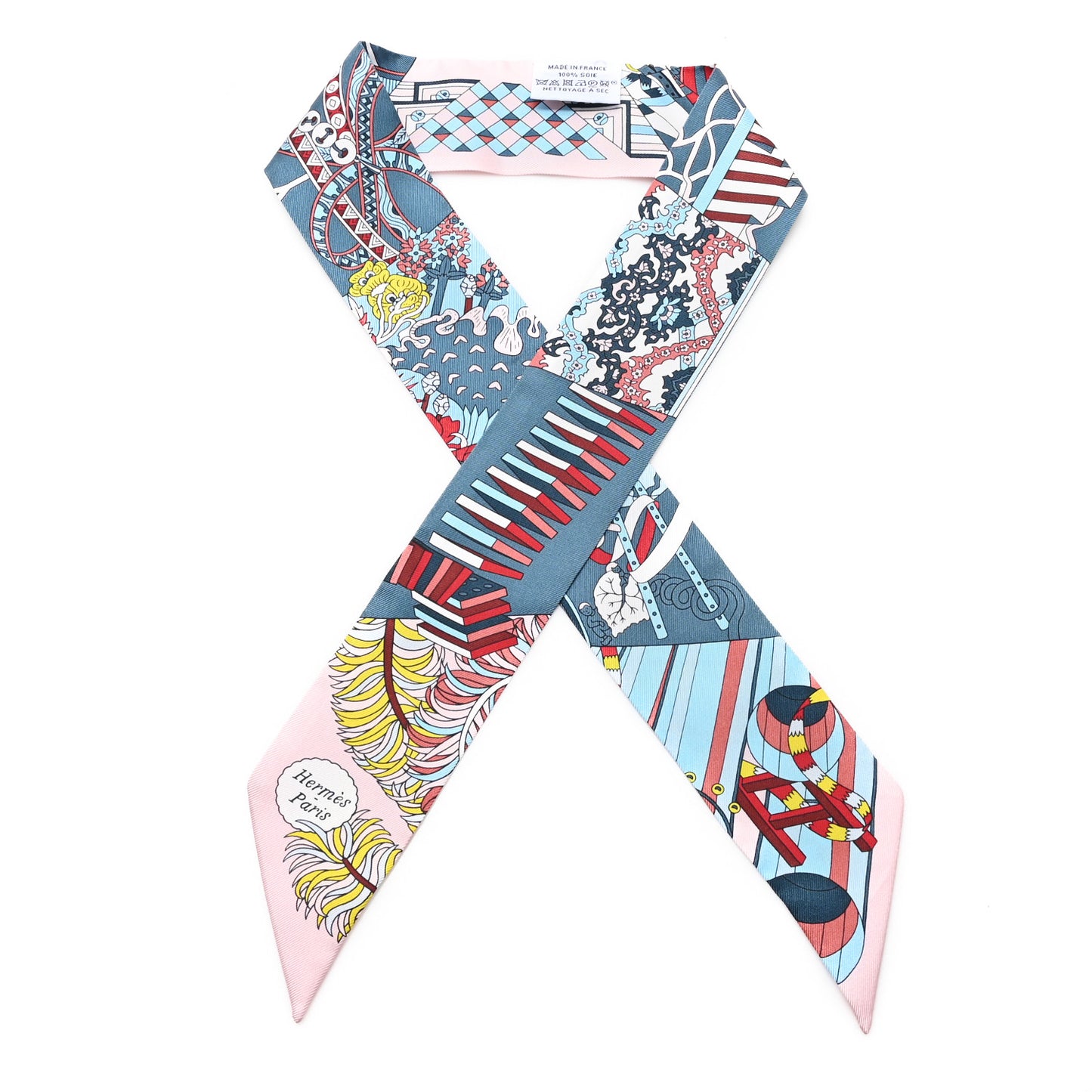 Silk De l'Ombrelle Aux Duels Twilly Bleu Moyen Rose Pale
