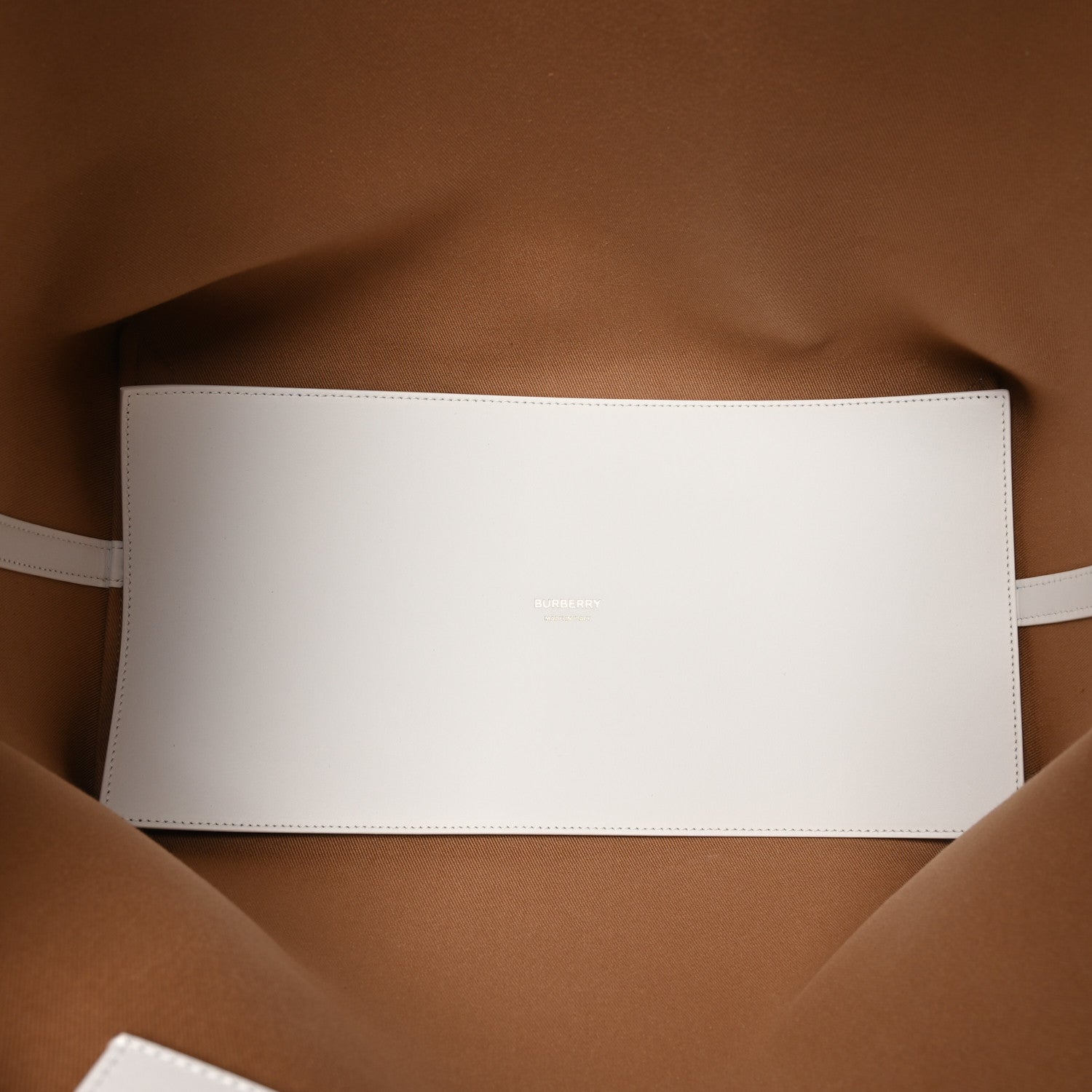 Burberry Cotton Vintage Check Medium London Tote Bag White 6 of 11