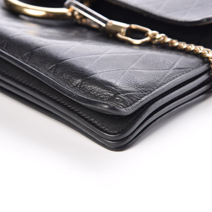Chloe Calfskin Diamond Embossed Medium Faye Shoulder Bag Black 16 of 16