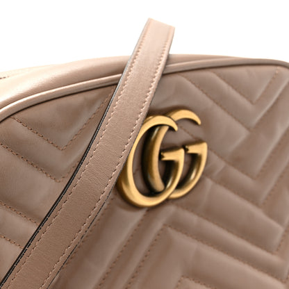 Gucci Calfskin Matelasse Small GG Marmont Chain Shoulder Bag Porcelain Rose 11 of 15