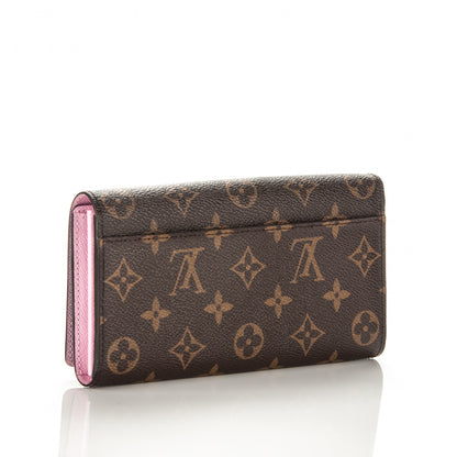 Louis Vuitton Monogram 2016 Christmas Animation Sarah Wallet Rose Ballerine 3 of 7