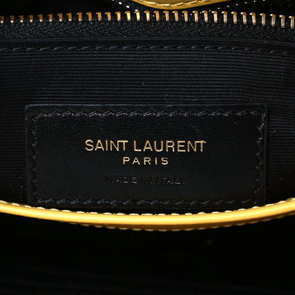 Saint Laurent Calfskin Y Quilted Monogram Toy Loulou Crossbody Bag Sunflower 6 of 10