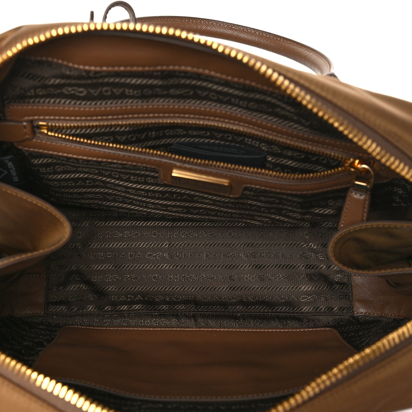 Re-Nylon Saffiano Medium Re-Edition 1978 Two Handle Bag Sughero