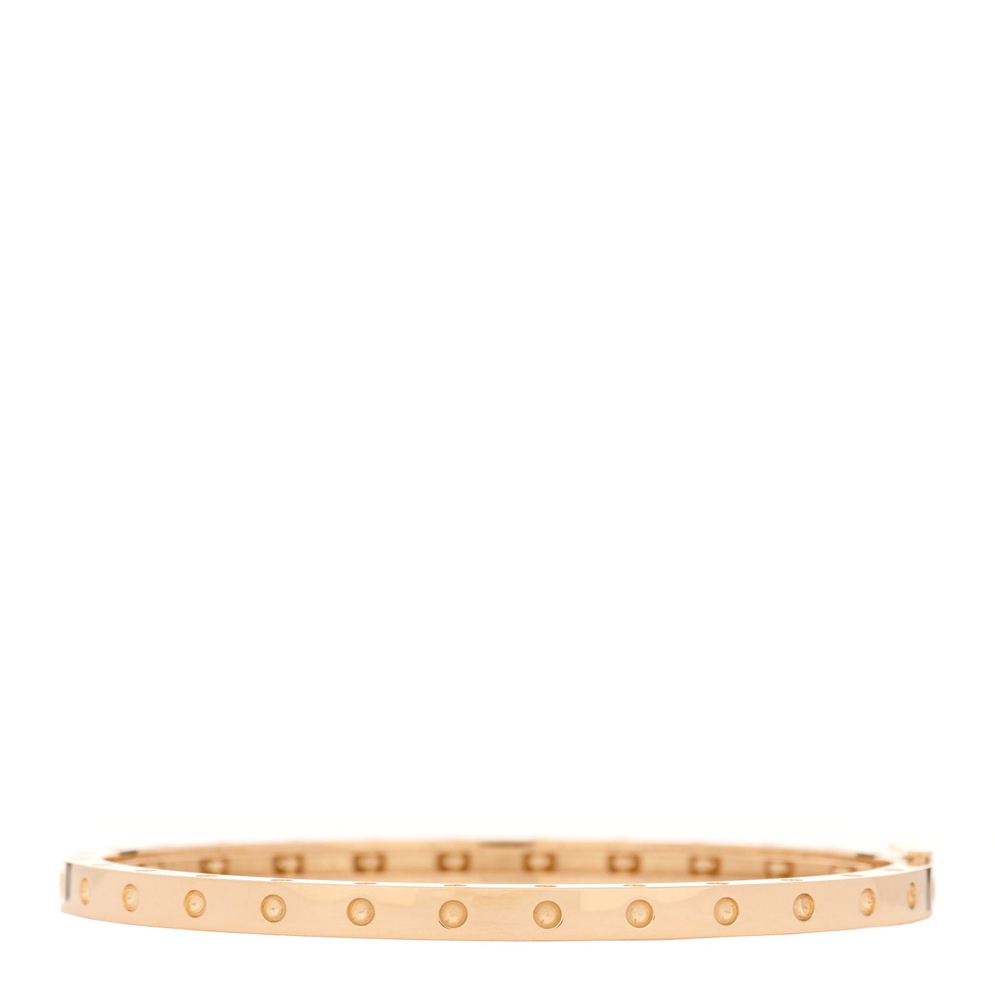 18K Rose Gold Symphony Pois Moi Oval Bangle Bracelet