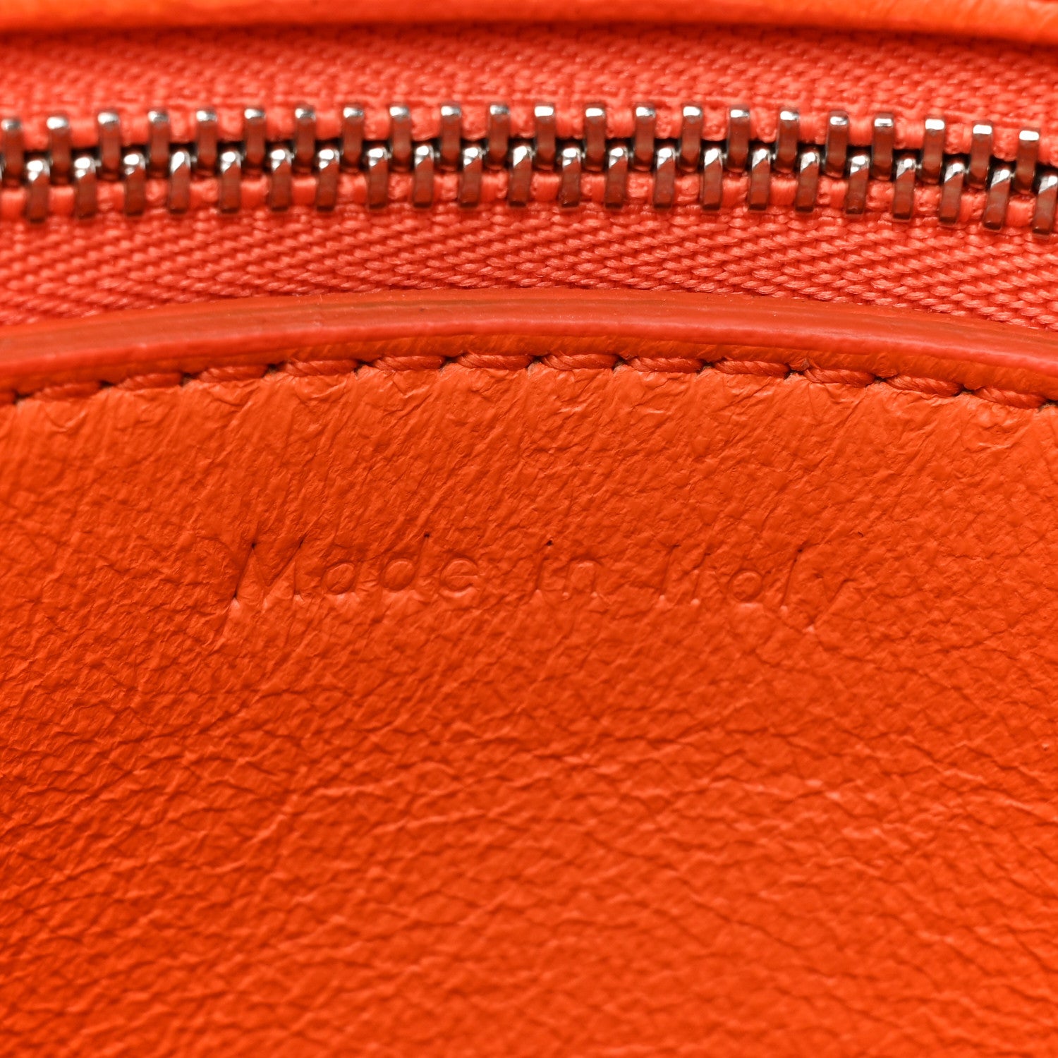 Celine Calfskin Small Edge Shoulder Bag Vermillion 5 of 8