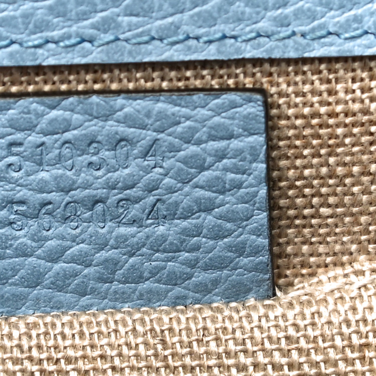 Gucci Dollar Calfskin Small Interlocking G Shoulder Bag Mineral Blue 8 of 11