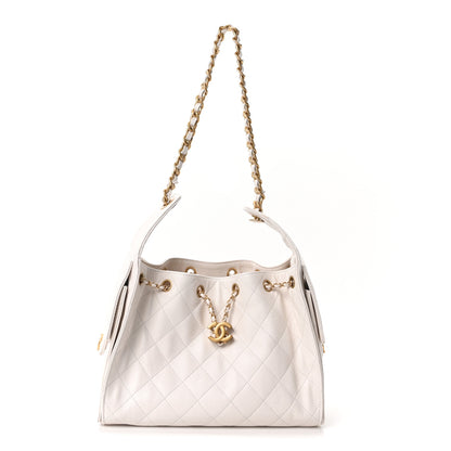 Chanel Caviar Quilted Small Chanel 25 Handbag White 1 of 11
