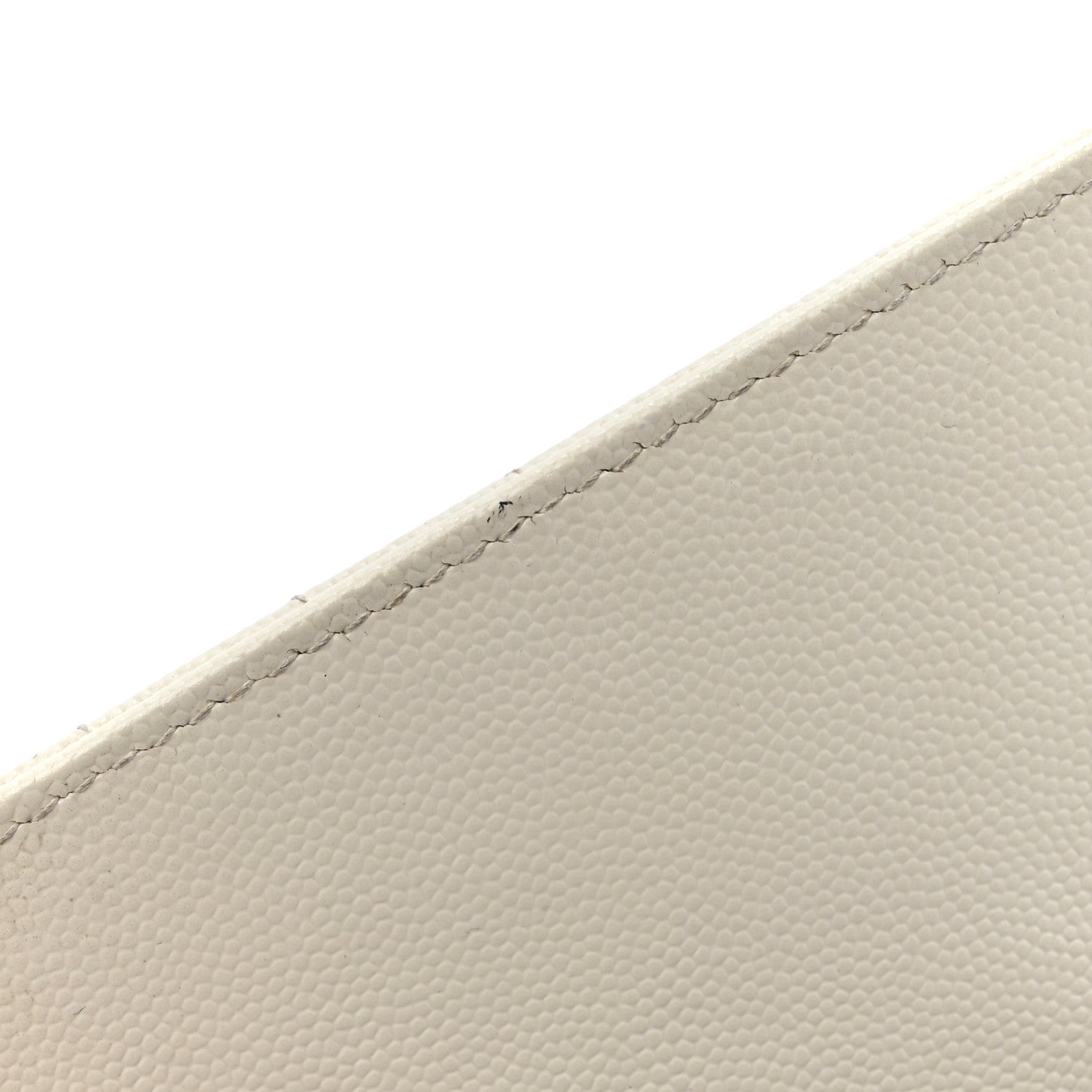 Saint Laurent Grain De Poudre Textured Mixed Matelasse Triquilt Monogram Clutch Blanc Vintage 8 of 19